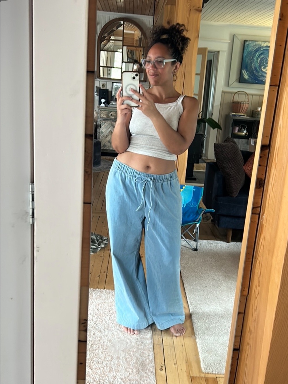 American Eagle Outfitters Dreamy Drape Wide Leg Pants Oversized - Picture 6 of 6